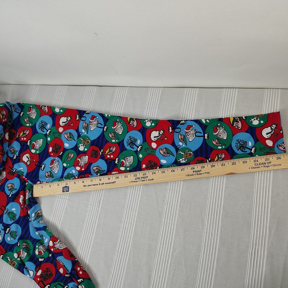 LuLaRoe Leggings Women's Tall &‎ Curvy Christmas Ornament Pattern Santa Elves - Picture 7 of 8